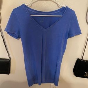 Blue V Neck